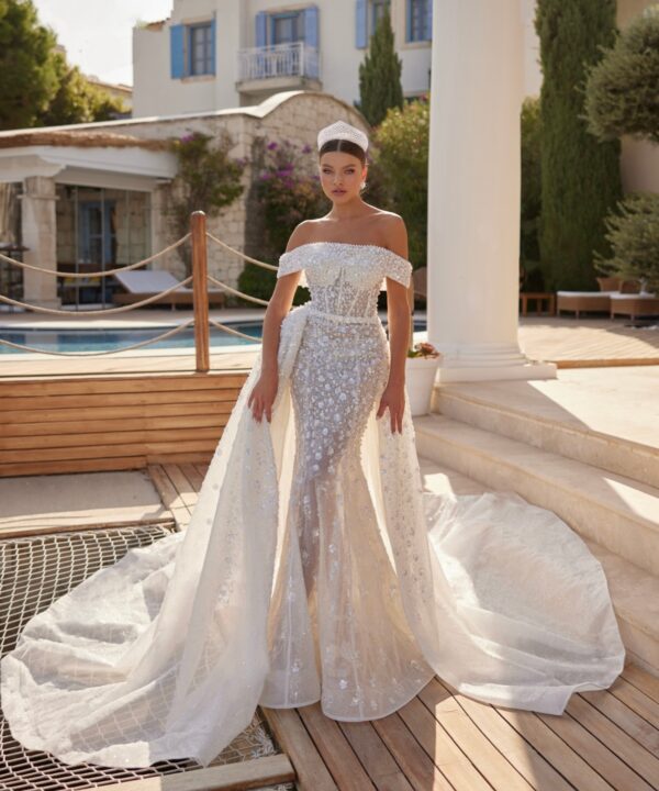 Νυφικό Mermaid με Αφαιρούμενη Ουρά – Glamorous Πολυτέλεια