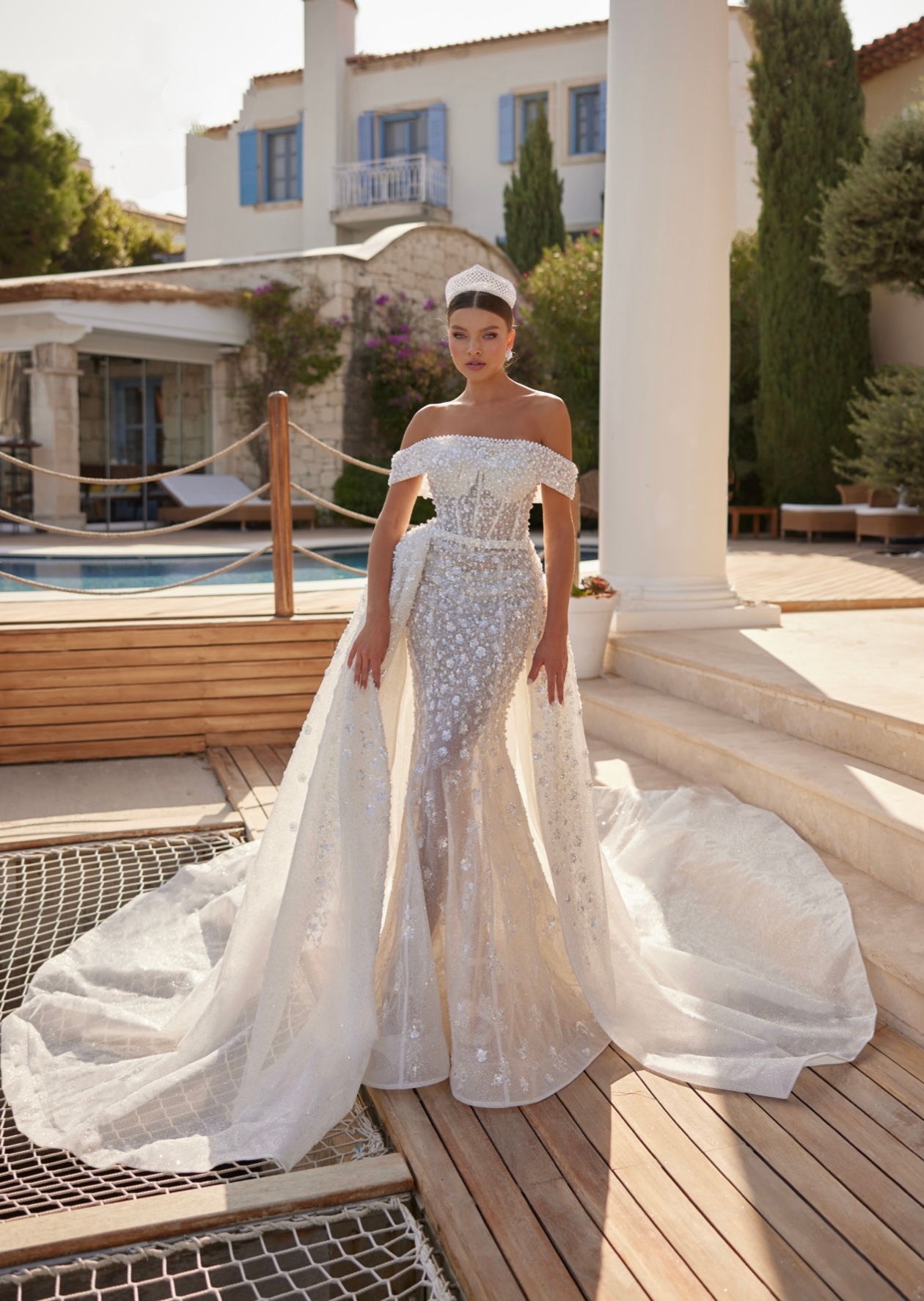 Νυφικό Mermaid με Αφαιρούμενη Ουρά – Glamorous Πολυτέλεια